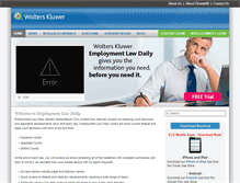 Tablet Screenshot of employmentlawdaily.com